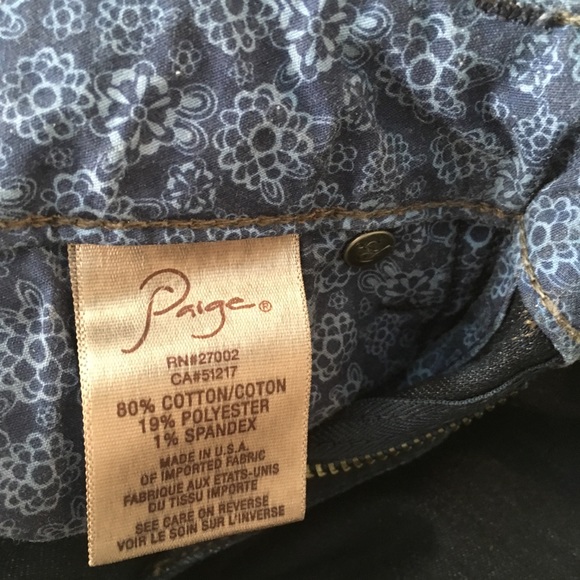 Paige Dark Denim Jeans - Picture 4 of 4